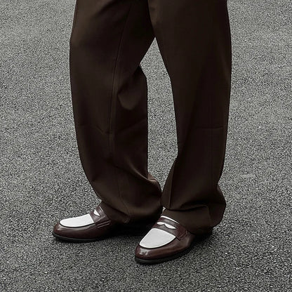 2025 Leather Shoes For Men Comfortable Slip On Loafers Yuppie Brogue Shoes Men British Style Formal Leather Men’s Dress Shoes