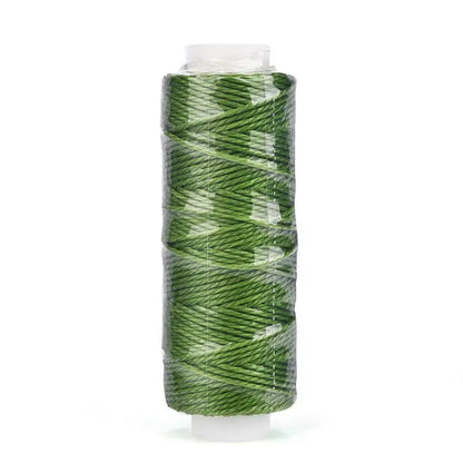 0.65mm Leather Waxed Thread Cord Polyester Coated Sewing Thread DIY Handmade Leather Stitching Rope Bracelets Jewelry 25M