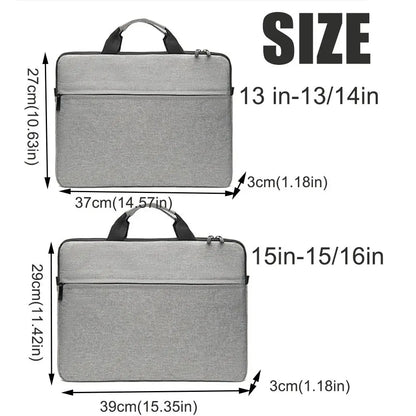 Business Style Laptop Handbag Shockproof Ultra Thin Laptop Sleeve Case Lightweight Large Capacity Tablet Carry Case Business Use