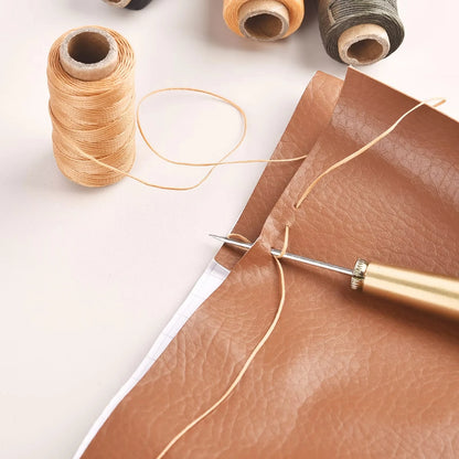0.55mm Leather Waxed Sewing Thread For Hand Stitching Leather Cord DIY Bracelet Jewelry Making Round Waxed Line