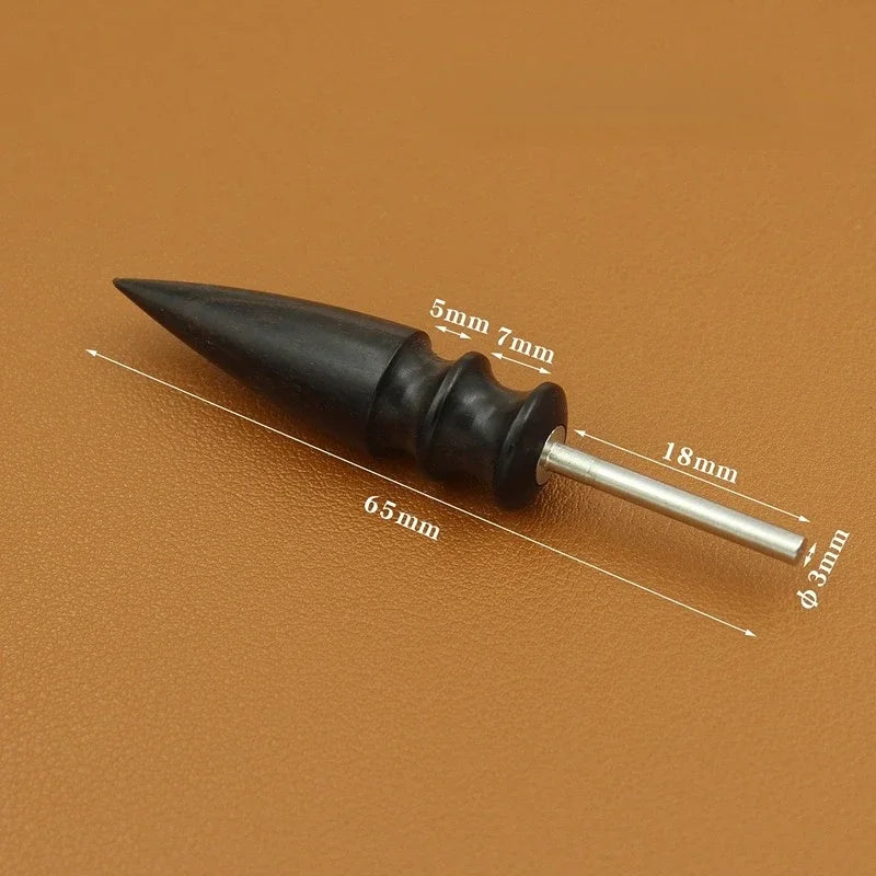 Leather Edge Electric Polishing Machine Bit Leather Craft Tools Sandalwood Head Leather Burnisher DIY Leather Grinding Tool