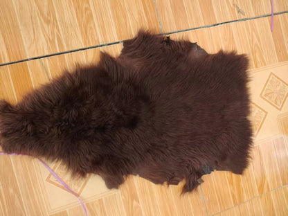 Whole Tuscan Sheepskin Dyed Fur Integrated with the Skin High Density Thick Velvet Curly Wool Sheep Warm Sofa Cushion