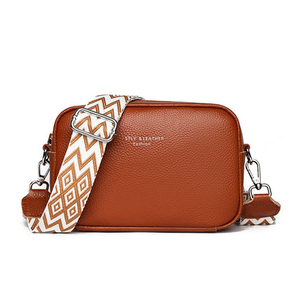 100% cowhide Soft Leather Satchel Bag luxurious Classic Solid Color Simple Casual Large Capacity Tote Single Shoulder Handbag