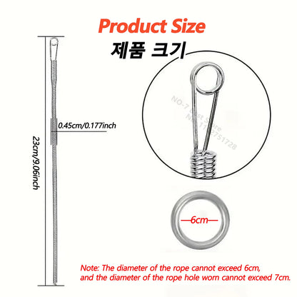 iLMH Bendable Spring Drawstring Threader, Pants Hoodies Elastic Band Lace Cord Flexible Drawstring Thread DIY Sewing Accessories