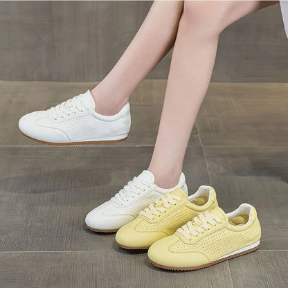 Women's Shoes - 2026 New Style Leather High-heel Dechen Shoes for Women, Retro Casual, Versatile and Sporty, Aigan Shoes Luxury