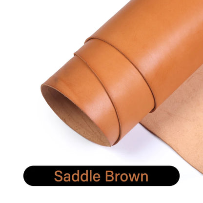 WUTA 3 Square Feet Irregular Colored Vegetable Tanned Cowhide Leather Piece DIY Full Grain Waxed Genuine Leather