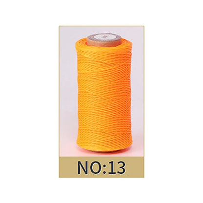 50M 0.8mm Thickness Waxed Thread For Leather Waxed Cord For Diy Handicraft Tool Hand Stitching Thread Flat Waxed Sewing Line