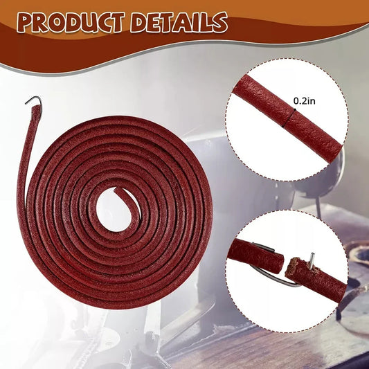 1X Leather Belt Treadle Parts with Hook for Singer Sewing Machine Household Home Old Sewing Machines Sewing Tools Accessories