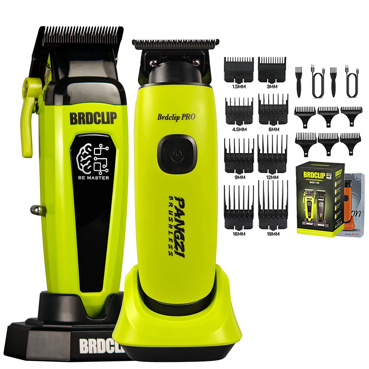 BRD 106 107 609 BRDCLIP Professional Electric Hair Clipper Hair Trimmer DLC Blade with Base 7500RPM 8000RPM 7000RPM Barber Set