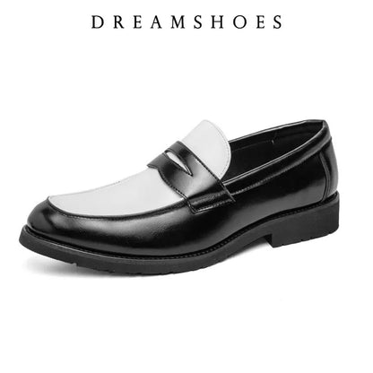 2025 Leather Shoes For Men Comfortable Slip On Loafers Yuppie Brogue Shoes Men British Style Formal Leather Men’s Dress Shoes