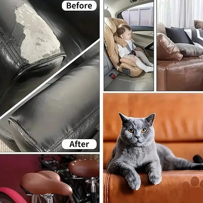 Self Adhesive Leather Repair Patch Soft Synthetic Leather Stickers Waterproof Wear-resistant DIY Sofa Car Seat Couch Furniture