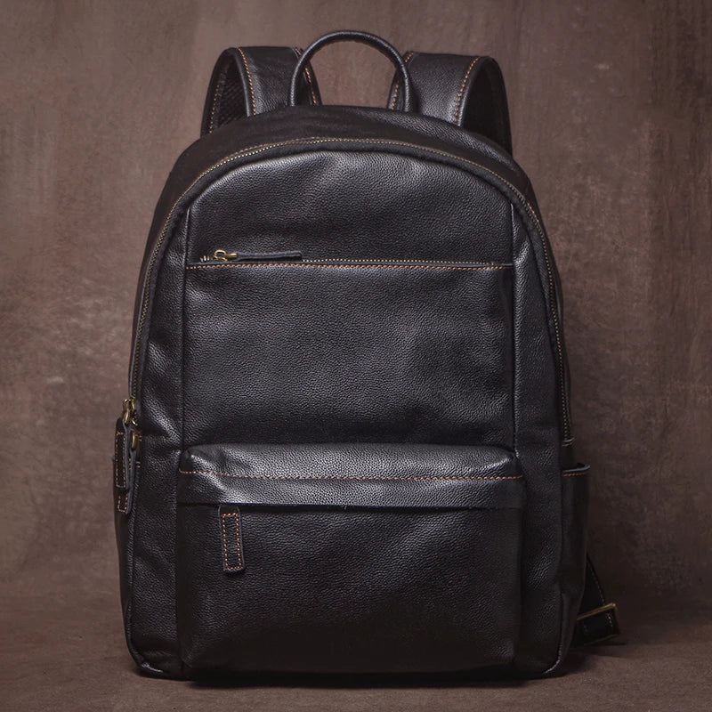 GURO Higher Quality Genuine Leather Backpack Men's Commute Business Travel Bag Women Luxury Cowhide Schoolbag Office Laptop Bags