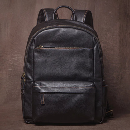 GURO Higher Quality Genuine Leather Backpack Men's Commute Business Travel Bag Women Luxury Cowhide Schoolbag Office Laptop Bags