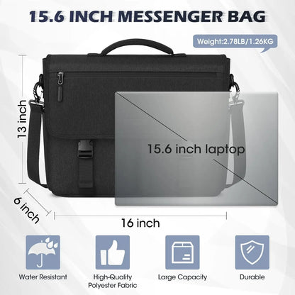Laptop Briefcases for Men 15.6 Inch Laptop Bag Water resistant Computer Bag Lightweight Shoulder Satchel Bags