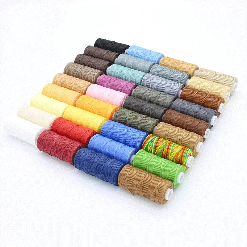 30m 0.8mm Leather Sewing Waxed Thread String Sewing Leather Hand Wax Stitching DIY Thread for Case Arts Crafts Handicraft Tool