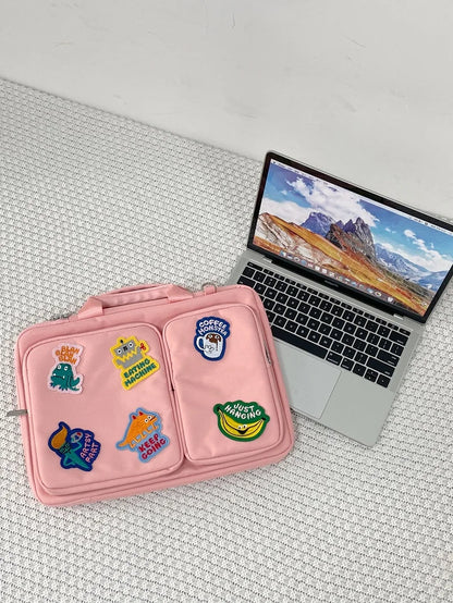 Creative Laptop Bag High Capacity Shoulder Handbag 13.3 14 15.6 16 Inch For Macbook Air Pro HP Huawei Asus Dell Lenovo ASUS Acer