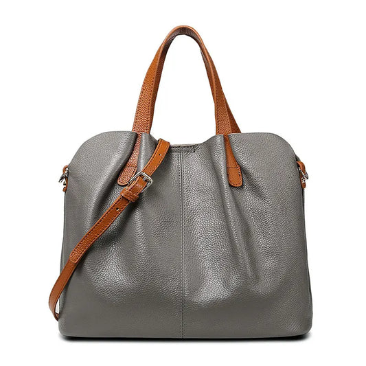 Women's Bag 100% Genuine Leather Luxury Designer Shoulder Bag Soft Cowhide Handbags Large Capacity Crossbody Bags for Women