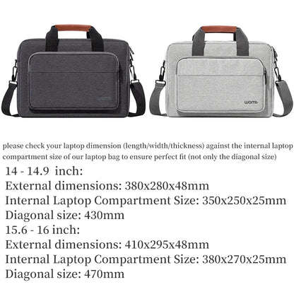 Laptop Bag for Men Business Briefcase Shoulder Handbag for Macbook HP Dell Lenovo Asus Surface Acer Huawei Notebook 14 15.6 inch