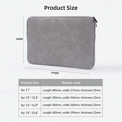 11 13 14 15 Inch Laptop PU Leather Protective Tablet Bag Computer Pouch Case Storage Bags Slim Laptop Sleeve for Macbook Perfect