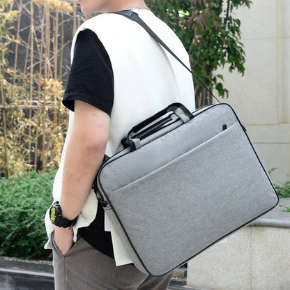 15.6/17 Inch Business Laptop Bag with Handle Briefcase Portable Laptop Bags Solid Color Shoulder Strap Laptop Shoulder Bag