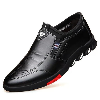 2024 New Leather Shoes Men's Leather Spring Autumn Men's Business Casual Soft-Soled Non-Slip Breathable All-Match Footwear 39-44