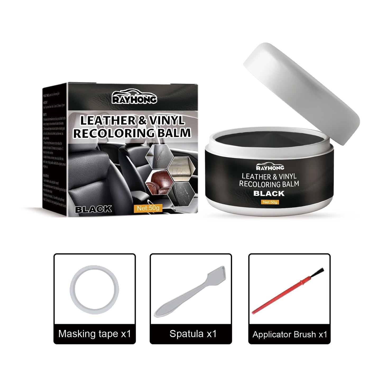 Leather Color Restorer Cream Kit for Car Seats Furniture Jackets Shoes Scratch Repair polish Renovation Cream DIY Leather Care