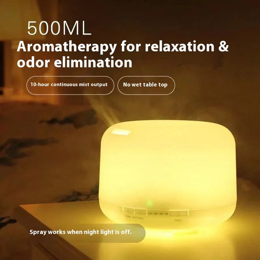 500ML Air Humidifier Essential Oil Diffuser Aroma Diffuser With Colorful Night Lights USB Humidifier Mini-Size Humidifier