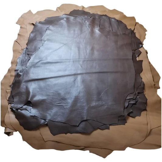 1mm Brown Sheepskin. First Layer Leather. Real Leather Fabric. Diy Handmade For Clothes. Clothes Mending. Whole Sheepskin