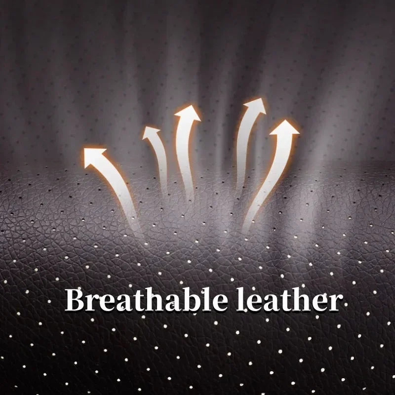Perforated Leather Breathable Perforated Self-Adhesive Leather Repair Patch for Furniture Seats Chair Faux Leather Vinyl Repair