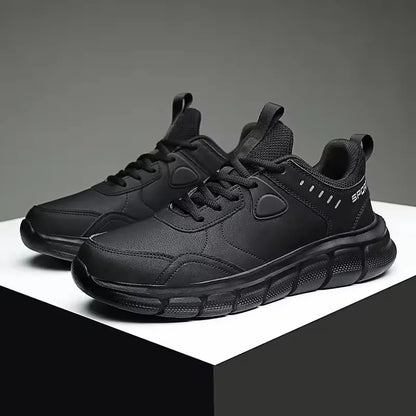 Men Hiking Shoes New Leather Windproof Lightweight Simple Versatile Jogging Male Sneakers Outdoor Non-Slip Wear Resistant Shoes