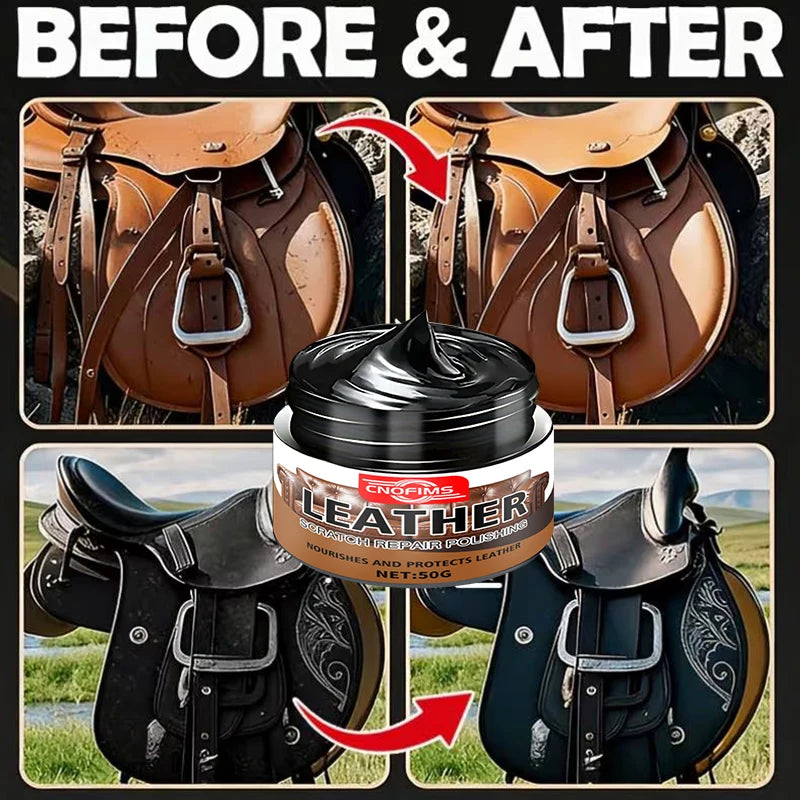 Leather Repair and Nourishing Cream, Shine Enhancer for Car Seats, Leather Sofas, Shoes and Bags