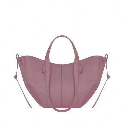 2026 large-capacity handheld single-shoulder tote bag, genuine leather women's bag, underarm bag, cowhide