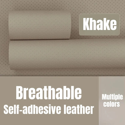 Self-Adhesive Faux Leather Repair Patch Perforated Breathable Material for Sofa,Car Seat,Furniture Interior Repairs Leather Tape