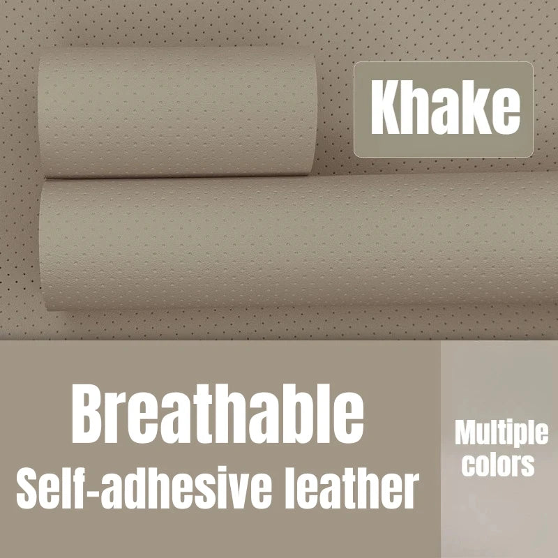 Perforated Breathable Faux Leather Self-Adhesive Leather Repair Sofa Patch Adhesive Tape Repair Car Seat Furniture Chair Repair