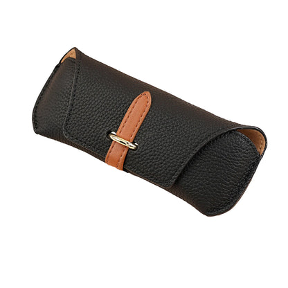 Leather Reading Glasses Bags Woman Men Portable Protective Travel Sunglasses Case Fashion Eyewear Protector Outdoor Storage