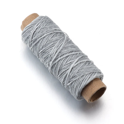50yards/lot Polyester Flat Waxed Thread 150D 1mm Leather Sewing String Cord For Leathercraft Bookbinding Hand Stitching Thread