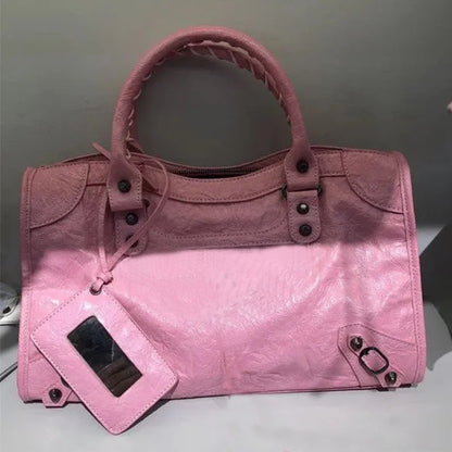Handbags For Women 2026 New High Capacity Shoulder Bags Motorcycle Lady Travel Bag Luxury Brand Hobos Bags Cross-body Handbags
