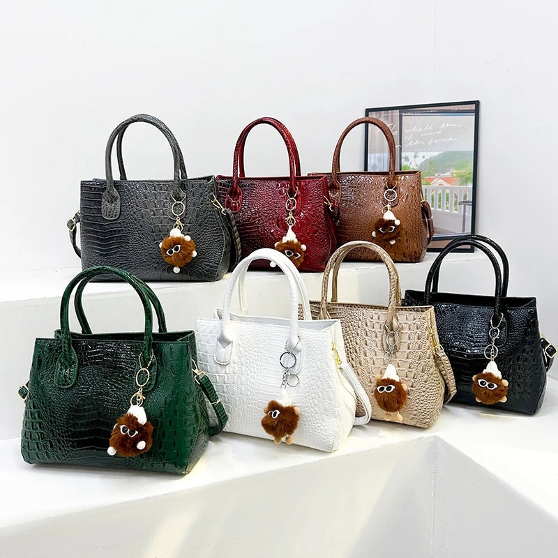 Ladies Quality Leather Shoulder Bags for Women 2026 Luxury Designer Handbags Classic Female Commute Fashion Large Capacity Tote