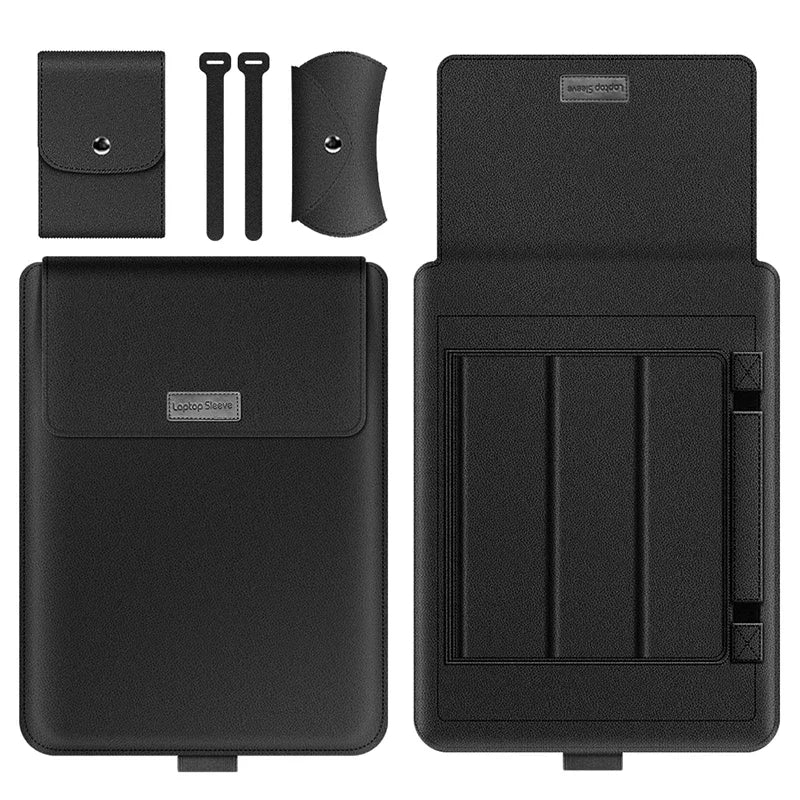 Pu Leather Laptop Sleeve Bag Case For Macbook Air Pro 13 14 16 M1 M2 M3 2020 2021 2022 2023 HP Dell 15 17 Inch Notebook Cover