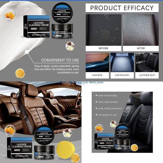 P9FD Natural Ingredients Leather Care Cream Leather Cleaning Cream for Auto Interiors