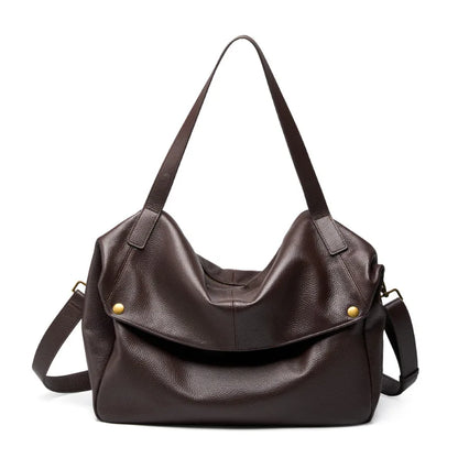 Luxury Handbags Soft Leather Shoulder Bags For Women 2025 New First Layer Cowhide Crossbody Bag Designer Purses Slouchy Tote Bag