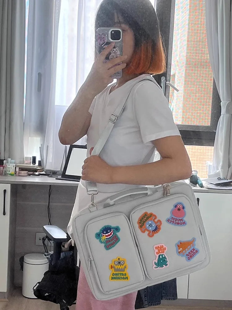 Creative Laptop Bag High Capacity Shoulder Handbag 13.3 14 15.6 16 Inch For Macbook Air Pro HP Huawei Asus Dell Lenovo ASUS Acer