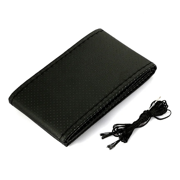 Car Steering Wheel Braid Cover Needles And Thread Artificial Leather Car Covers Suite 5 Color DIY Texture Soft Auto Accessories