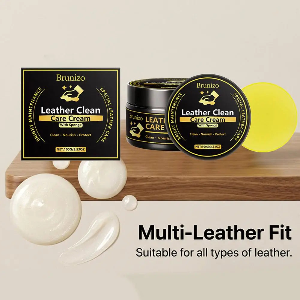 SoftnessBestselling Car Interior Leather Cleaning&Maintenance Set for Rejuvenating Softness Multifunctional Leather Cleaning
