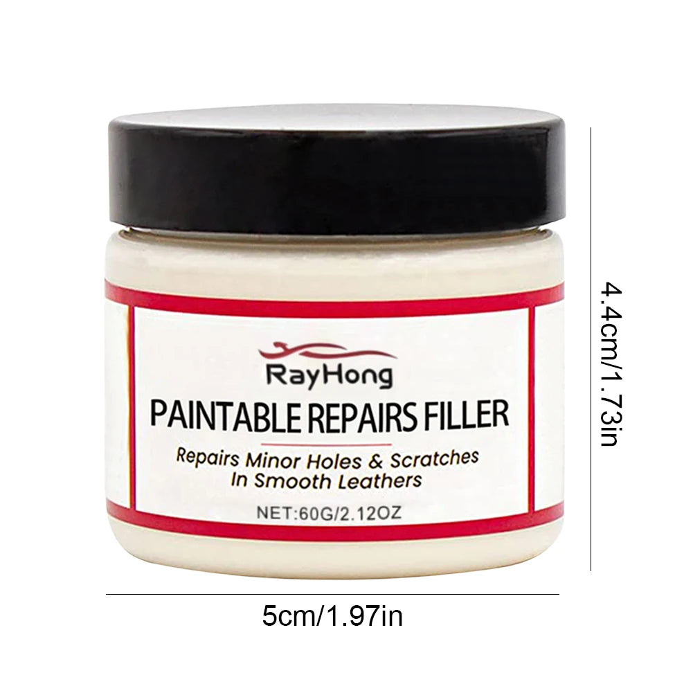 Leather Filler Repair Paste Leather Tears Cracks Scratches Repair Paste for Car Seats Furniture Shoes Refurbishing Hole Filler