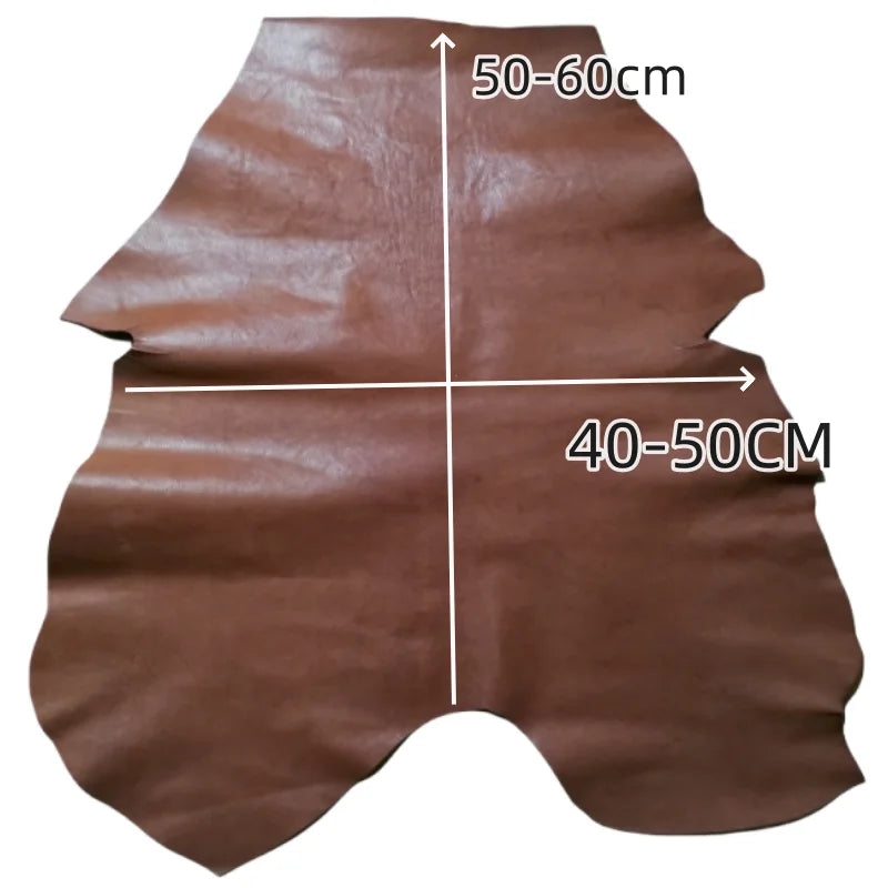 1.1mm Brown Vegetable Tanned Sheepskin. First Layer Leather. Real Leather Fabric. Handmade DIY For Shoes. Bag. Whole Sheepskin