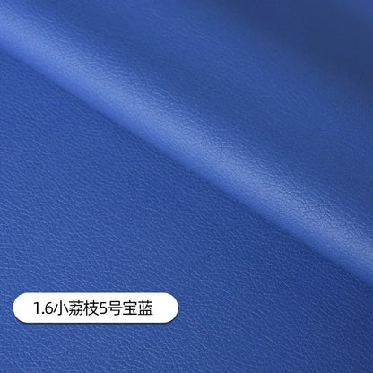 Litchi Pattern Leather Fabric Upholstery Per Meter for Car Interior Bag Chairs Diy Sewing Waterproof Wearable Soft Cloth Plain