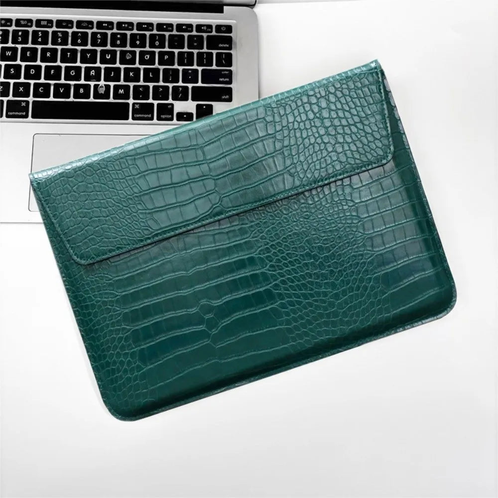 Magnetic Closure 13inch Laptop Bags Leather Bracket Laptop Sleeve Pouch Waterproof Lightweight Notebook Sleeve