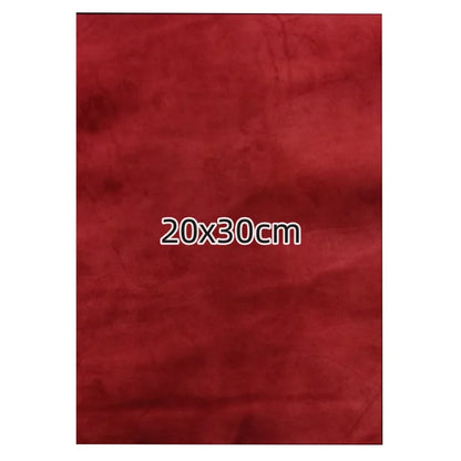 0.5/0.8mm Dark Red Frosted Skin. First Layer Leather. Real Leather Fabric. Handmade DIY For Shoes. Inside. Whole Sheepskin