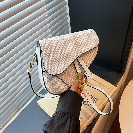 Women's Leather Luxury Crossbody Handbag Elegant Classic Designer Shoulder Tote Bag For Stylish Daily Wear